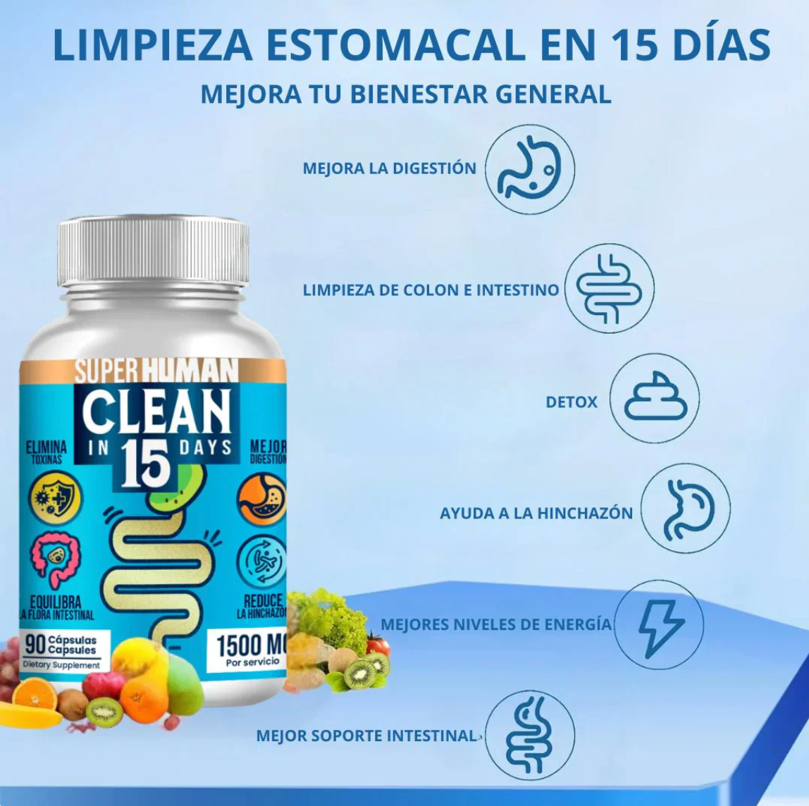 OFERTA Clean15™ Limpieza Completa Estomacal+ENVIO GRATIS