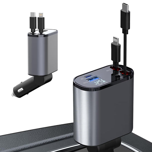 CARGADOR DE CARRO RETRÁCTIL 4 EN 1